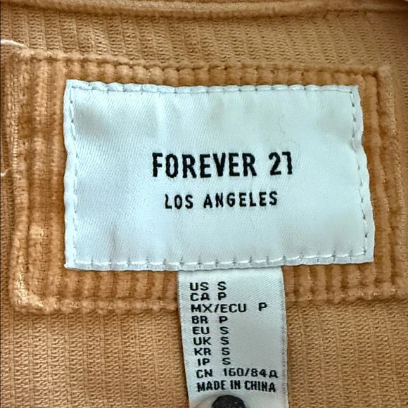 Forever 21 Tan Corduroy Jacket - Picture 3 of 3